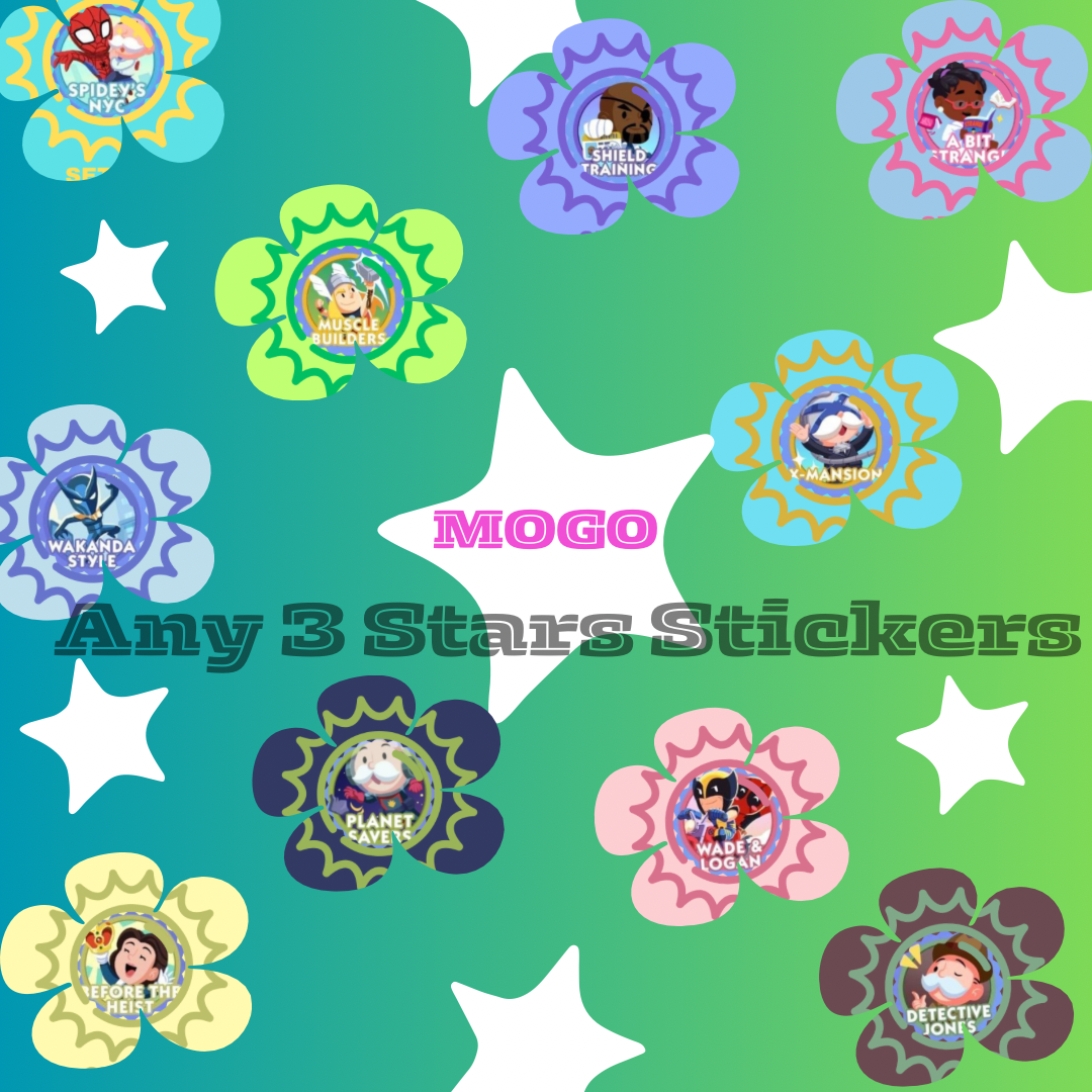 3 Star Stickers