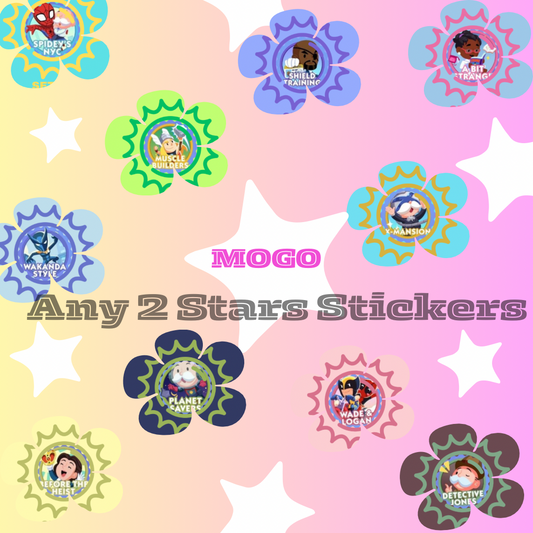 2 Star Stickers